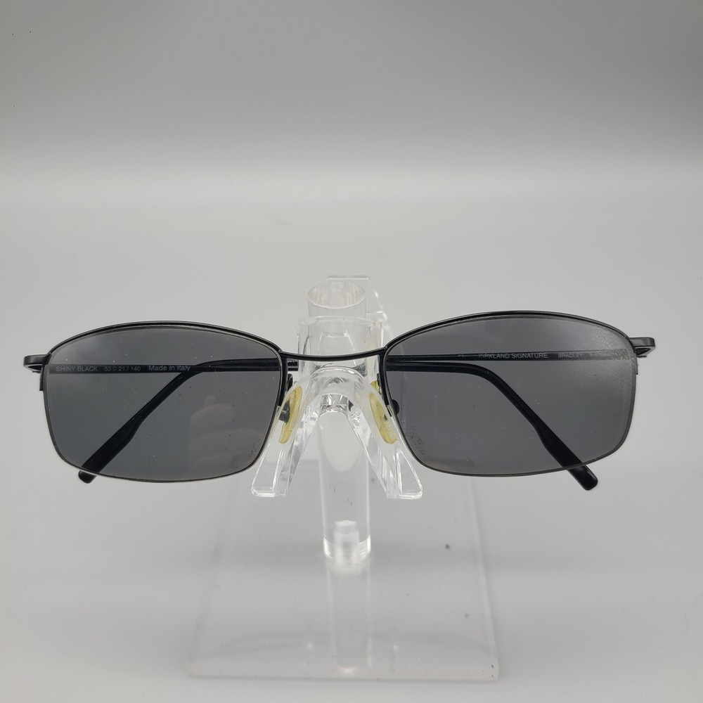 Kirkland Signature Bradley Black Rectangular Eyeglass Frames 53-21-140 Italy